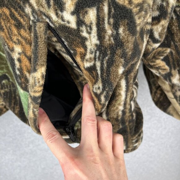 Duxbak Mens Reversible Jacket Size XL Camo Fleece Waterproof Insulated Hunting - Picture 4 of 16